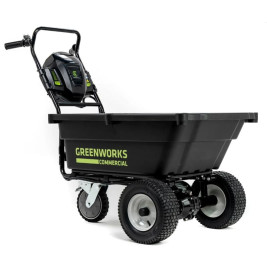 Садовая тележка самоходная Greenworks Арт. 7400607, 82V, 106 л, без АКБ и ЗУ