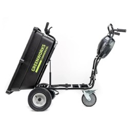 Садовая тележка самоходная Greenworks Арт. 7400607, 82V, 106 л, без АКБ и ЗУ