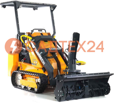 Мини-погрузчик BAUMECH ML-03 Pro, дв.Zongshen GB750 инж. + роторн.снегоуборщ. 110см + каркас безопас