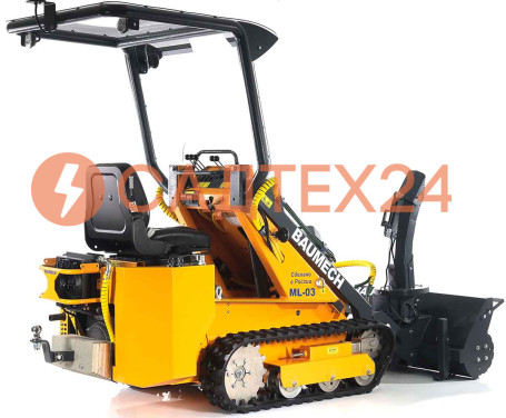 Мини-погрузчик BAUMECH ML-03 Pro, дв.Zongshen GB750 инж. + роторн.снегоуборщ. 110см + каркас безопас