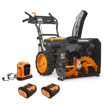 Снегоуборщик аккумуляторный VILLARTEC WA6261 SET:AM608 (2шт)+AC604 мод.24/25 б/щ 62В 610мм 2ступ