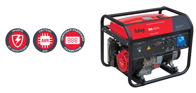 Бензогенератор Fubag BS 6600