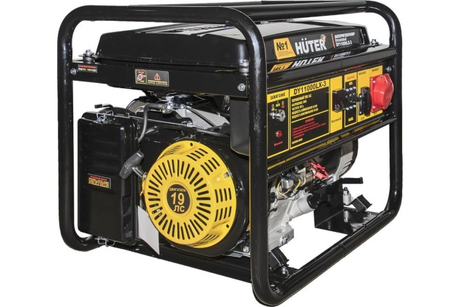 Бензогенератор Huter DY11000LX-3-электростартер (380В)