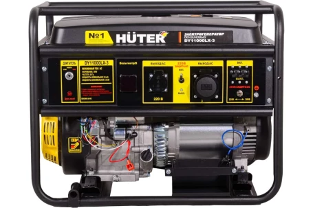 Бензогенератор Huter DY11000LX-3-электростартер (380В)