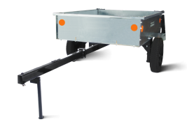 Прицеп для садового трактора,райдера,газонокосилки МОБИЛ К ТПМ-500-1 Премиум оцинкованный в упаковке