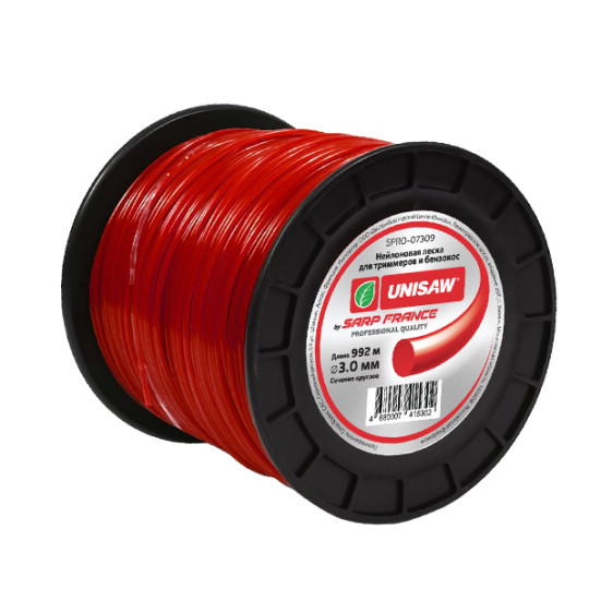 Леска триммерная 3.0мм 992м круглая 1 шт/кор. Unisaw Professional Quality