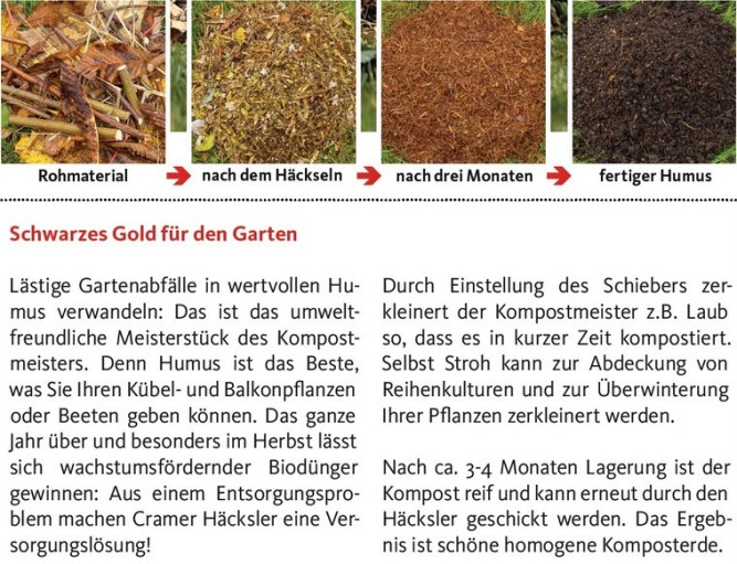 Профессиональный садовый измельчитель Cramer KOMPOSTMEISTER 3500