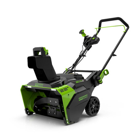 Снегоуборщик аккумуляторный Greenworks GD82STK5, 82V, 56 см, бесщеточный, c АКБ 5АЧ и ЗУ