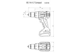 Аккумуляторная дрель-шуруповерт Metabo BS 14.4 LT Compact 602100510