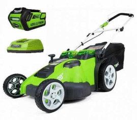 40V 49 см Газонокосилка (в комл. аккумуляторная батарея 4 А/ч и зарядное устройство)