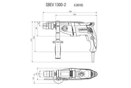 Ударная дрель Metabo SBEV 1300-2 600785000