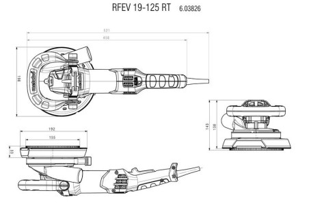 Фреза для ремонта Metabo RFEV 19-125 RT 603826720