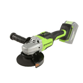 Угловая шлифовальная машина, аккумуляторная Greenworks Арт. 3200207UB, 24V,  бесщеточная, c 1хАКБ 4 Ач и ЗУ в сумке