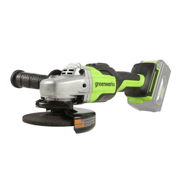 Угловая шлифовальная машина, аккумуляторная Greenworks Арт. 3200207UB, 24V,  бесщеточная, c 1хАКБ 4 Ач и ЗУ в сумке