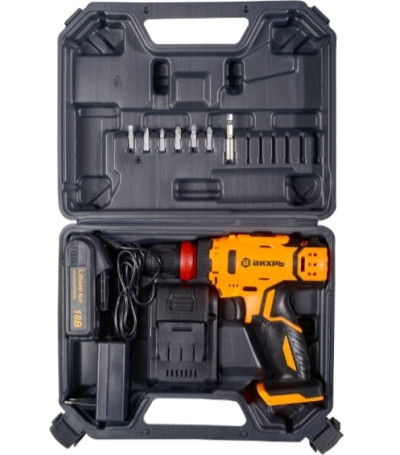 Дрель-шуруповерт аккумуляторная Вихрь ДА-18Л-2КC (2,0 А/ч)