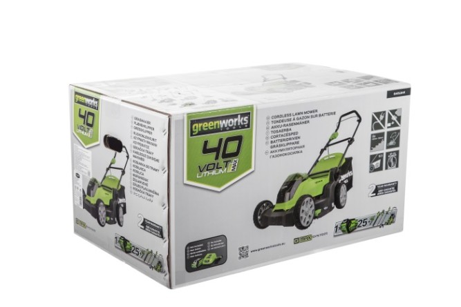 G-MAX 40V Аккумуляторная Газонокосилка 40 см G40LM40