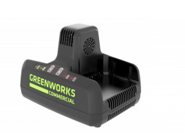 Быстрое зарядное устройство для 2-х аккумуляторов Greenworks Арт. 2939007, 82V, 8А