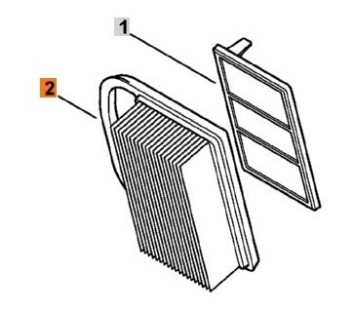 Фильтр воздушный+тонкой оч. TS-420,500i 42381404403