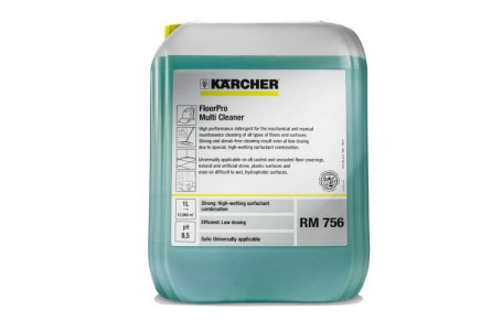 Профессиональное средство RM 756 FloorPro слабо щелочное универсальное, 10л Karcher 6.295-914.0