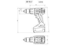 Аккумуляторная ударная дрель Metabo SB 18 LT 602103500