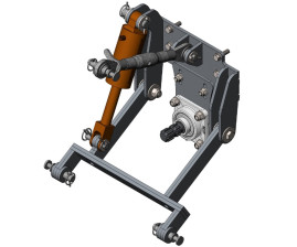 Сцепка фронтальная ZimAni для дизельного трактора Caiman DAKO 19H