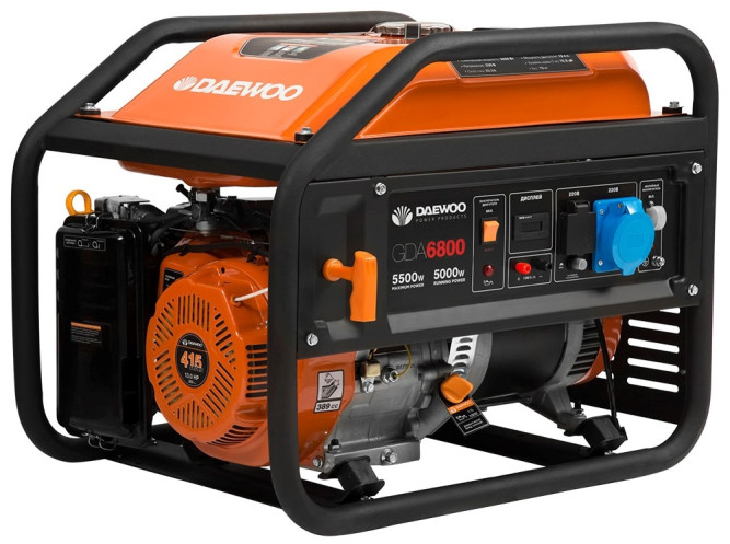 Бензогенератор Daewoo GDA 6800
