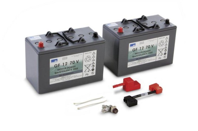 Комплект аккумуляторных батарей Karcher 24В/ 76Ач необслуживаемые 2штх12В + кабели  4.035-447.0