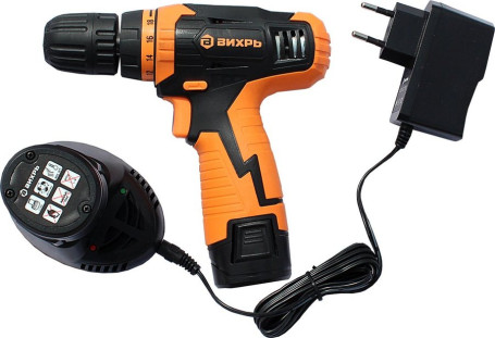 Дрель-шуруповерт аккумуляторная Вихрь ДА-12Л-2К