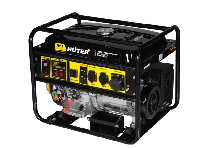 Бензогенератор Huter DY8,0LX-электростартер