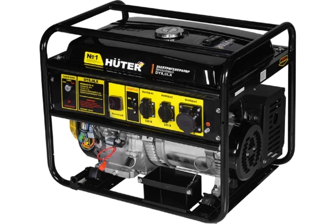 Бензогенератор Huter DY8,0LX-электростартер