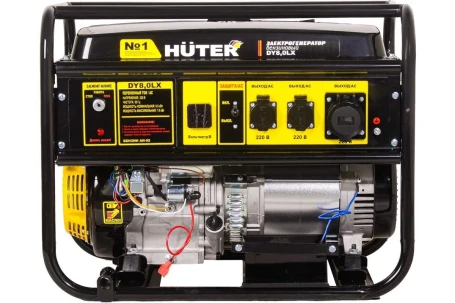Бензогенератор Huter DY8,0LX-электростартер