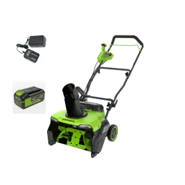 Снегоуборщик аккумуляторный Greenworks 40V 51 см GD40STX2K с АКБ и ЗУ