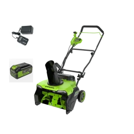 Снегоуборщик аккумуляторный Greenworks 40V 51 см GD40STX2K с АКБ и ЗУ