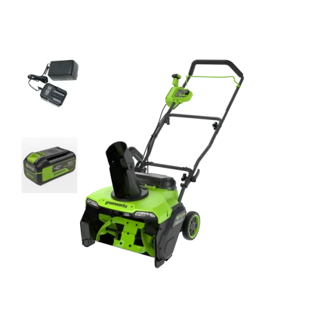Снегоуборщик аккумуляторный Greenworks 40V 51 см GD40STX2K с АКБ и ЗУ