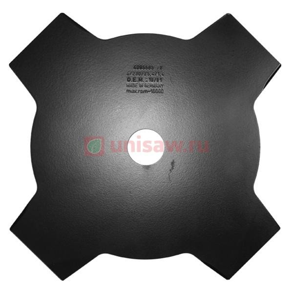 Диск для травы 4T 230мм/25.4мм Oleo-Mac