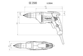 Шуроповерт для гипсокартона Metabo SE 2500 620044000