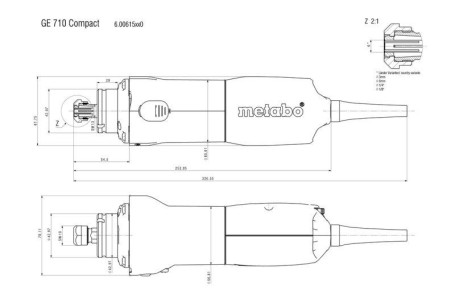 Прямошлифовальная машина Metabo GE 710 Compact 600615000