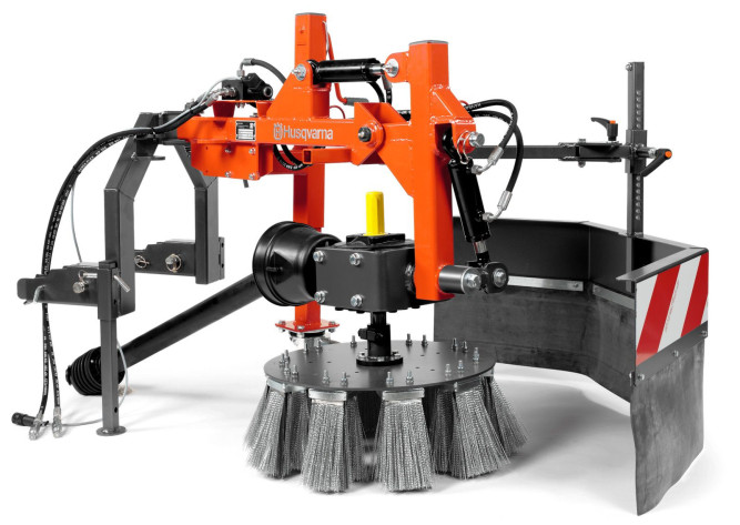 Горизонтальная, металлическая щетка 50см к райдеру Husqvarna P 525D