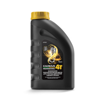 Масло всесезонное полусинтетическое для 4-тактных двигателей Caiman Professional 4T SAE 5W-40 1 л.