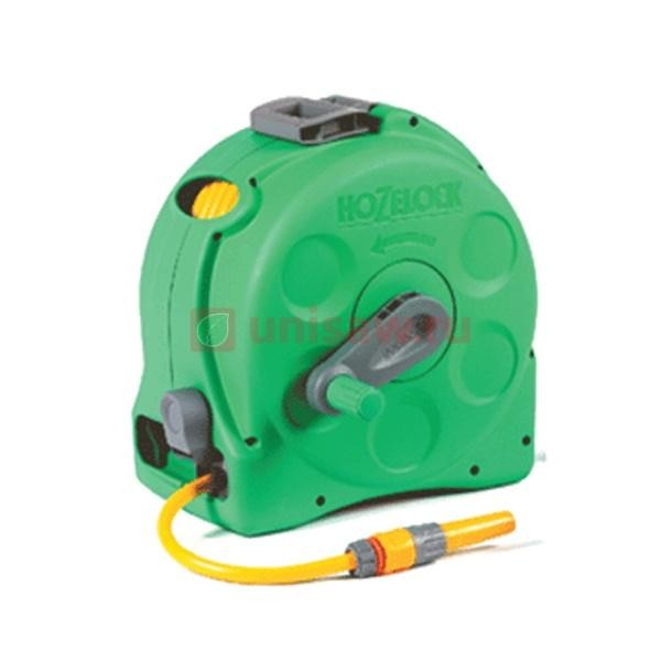 Катушка компактная Hozelock Maxi Plus с шлангом 12,5 мм 25 м и набором коннекторов 2 в 1 в комплекте