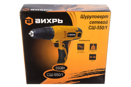 Сетевой шуруповерт Вихрь СШ-550/1
