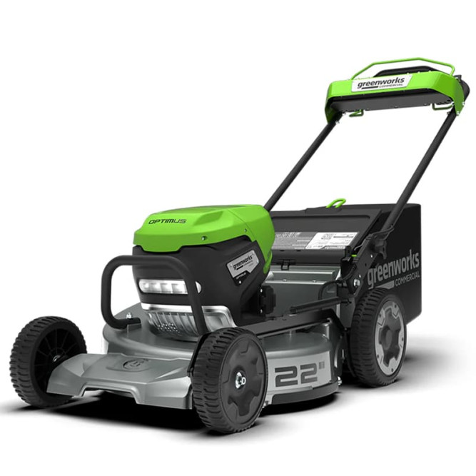 Газонокосилка аккумуляторная Greenworks LM221S, 82V, 56см, с алюминиевой декой, самоходная, бесщеточная, без АКБ и ЗУ