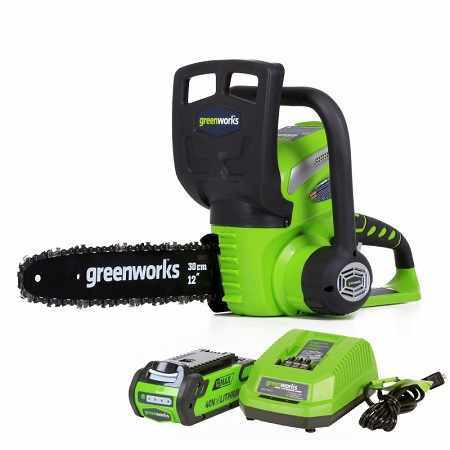Аккумуляторная цепная пила Greenworks G-MAX 40V (30 см) (комплект АКБ 4 А/ч и ЗУ) G40CS30