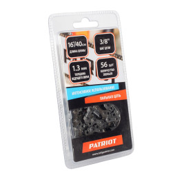 Цепь PATRIOT 91VS-56E, 3/8" 1.3мм 56 звеньев (блистер)