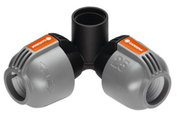 Для шланга 25мм - Соединитель L-образный угловой 25 мм х 3/4&amp;quot; - внутренняя резьба GARDENA 02764-20.000.00