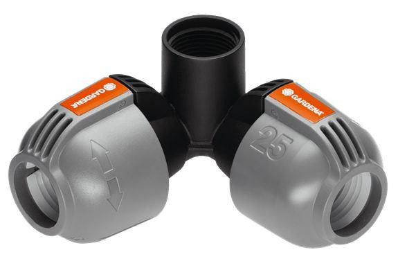 Для шланга 25мм - Соединитель L-образный угловой 25 мм х 3/4&amp;quot; - внутренняя резьба GARDENA 02764-20.000.00
