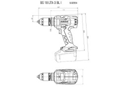 Аккумуляторная дрель-шуруповерт Metabo BS 18 LTX-3 BL I 602354890