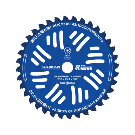 Диск для жесткой травы Caiman Shinobi Blue Shadow победитовый 230