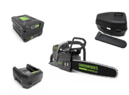Аккумуляторная Бесщёточная Цепная пила Greenworks 82V (45 см) 2,5 А.ч. АКБ и ЗУ