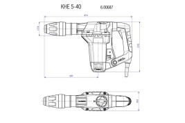 Перфоратор комбинированный Metabo KHE 5-40 SDS-max 600687000